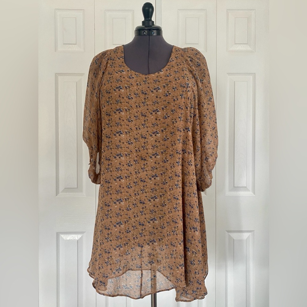 Flowy Floral Bohemian Dress Tunic